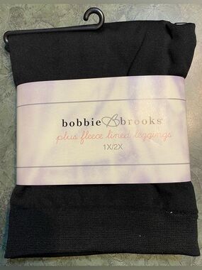 Bobbie Brooks Plus Fleece Lined Leggings